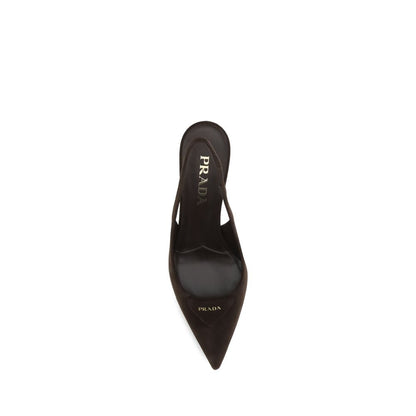 Prada Slingback-Pumps aus Wildleder
