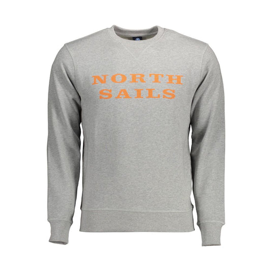 North Sails Grauer Baumwollpullover
