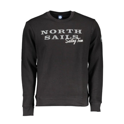 North Sails Schwarzer Baumwollpullover für Männer