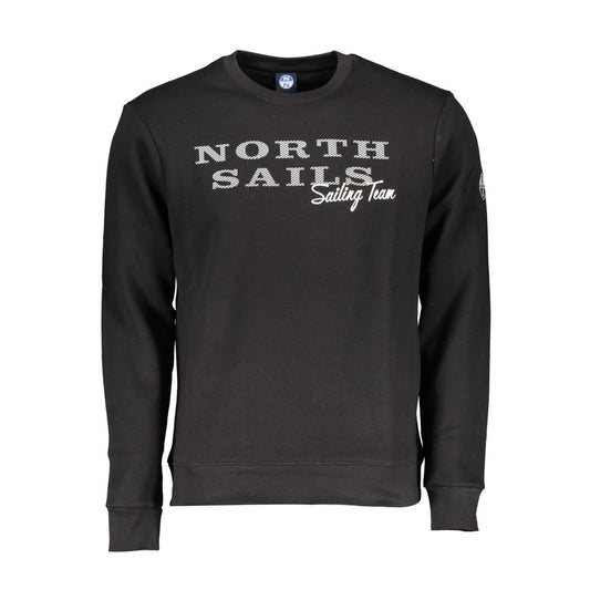 North Sails Schwarzer Baumwollpullover für Männer