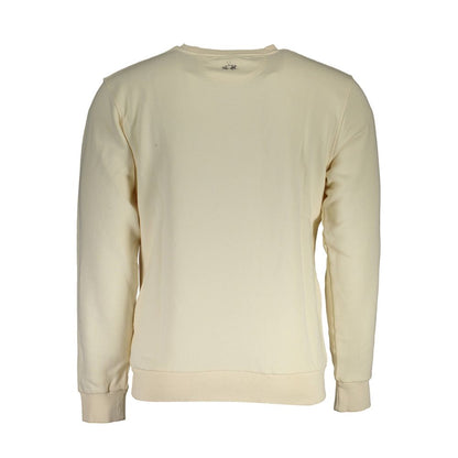 La Martina Weißer Baumwollpullover für Männer
