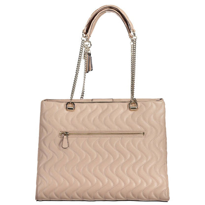 Guess Jeans Rosa Polyethylen-Handtasche