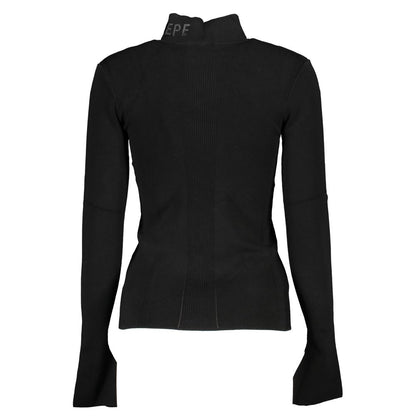 Patrizia Pepe Schwarzer Baumwollpullover