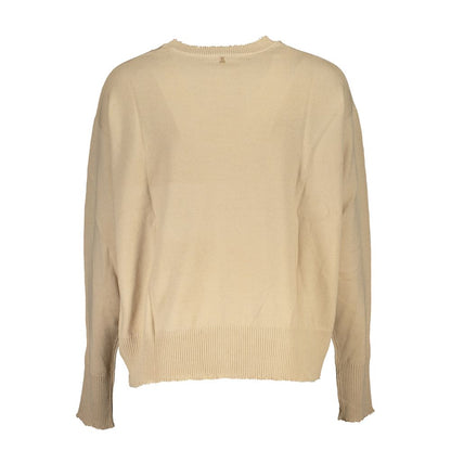 Patrizia Pepe Beige Stoff Pullover
