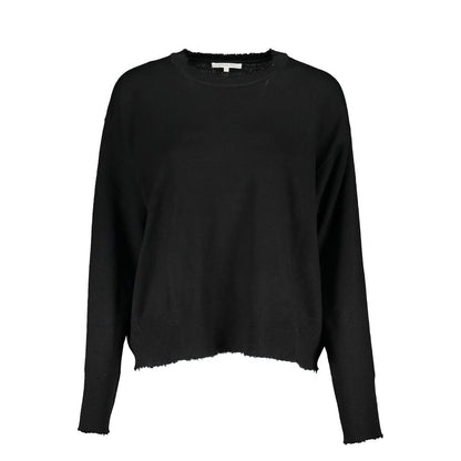Patrizia Pepe Schwarzer Stoffpullover