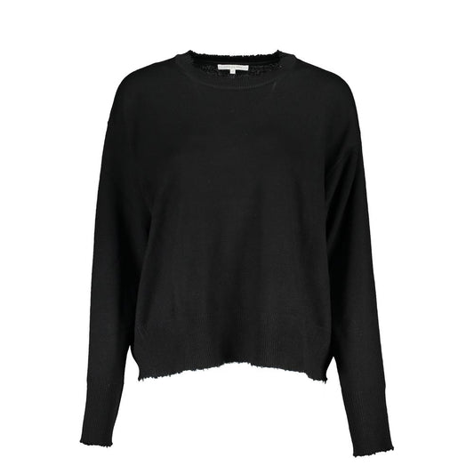Patrizia Pepe Schwarzer Stoffpullover