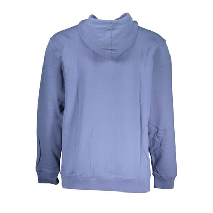 Vans Blauer Baumwollpullover für Männer mit Kapuze und zentraler Tasche