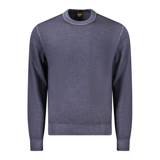 Hugo Boss Blauer Pullover aus Wolle