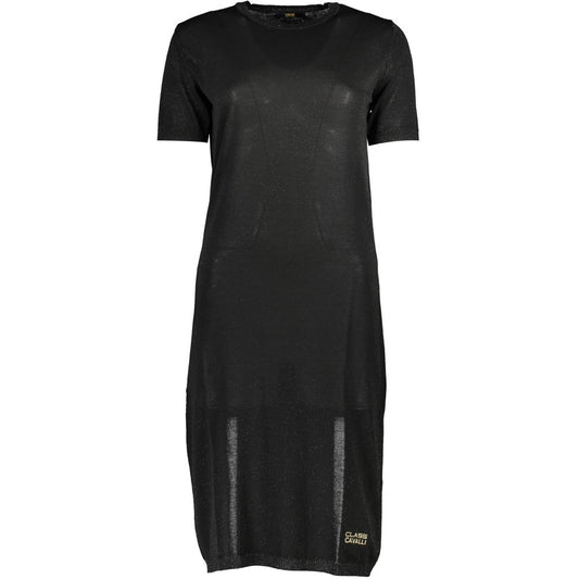 Cavalli Class Schwarzes Viskosekleid
