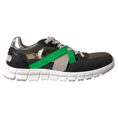 Dolce & Gabbana Turnschuhe Multicolor Leder Wildleder Schuhe
