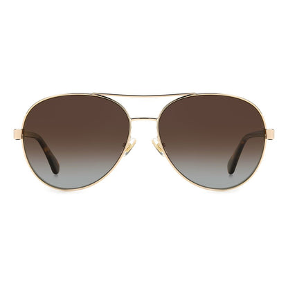 Kate Spade Goldene Metall-Sonnenbrille