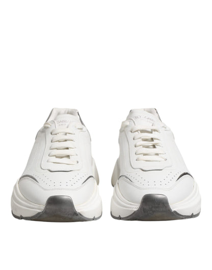 Dolce & Gabbana Weiß Daymaster Leder Low Top Turnschuhe Schuhe