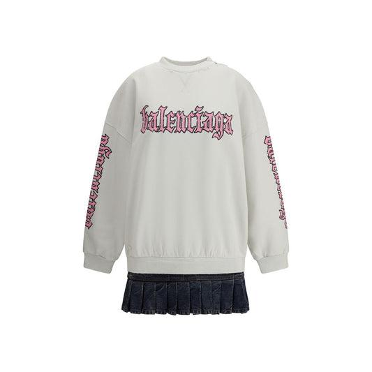 Balenciaga Sweatshirt Kleid mit Logo