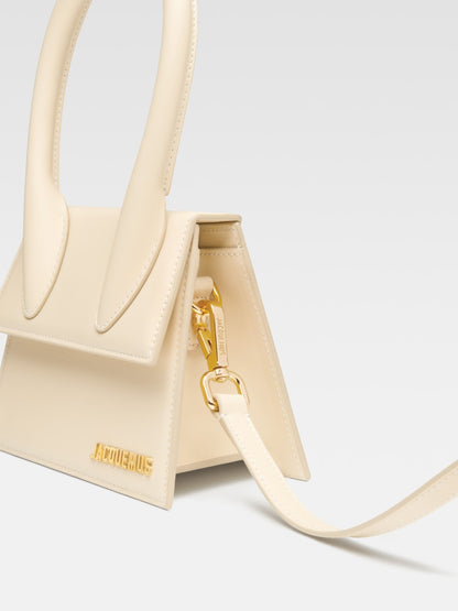 Jacquemus Le Chiquito Moyen Elfenbein Tasche