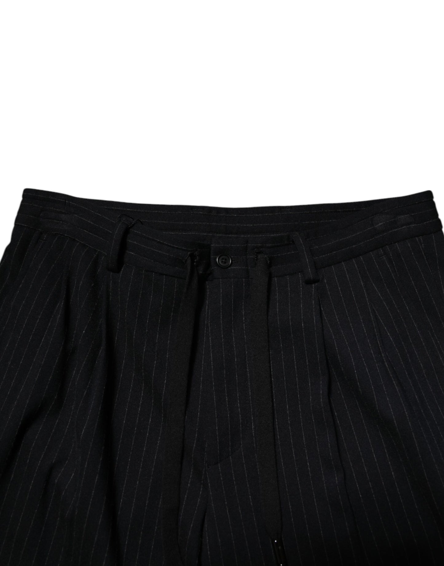 Dolce & Gabbana Schwarz gestreiftes Viskose-Skinny-Kleid Herrenhosen