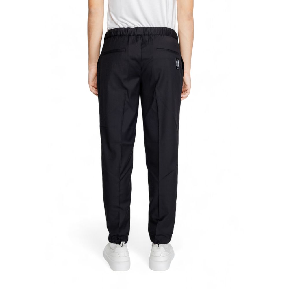 Armani Exchange Schwarze Polyester-Hose