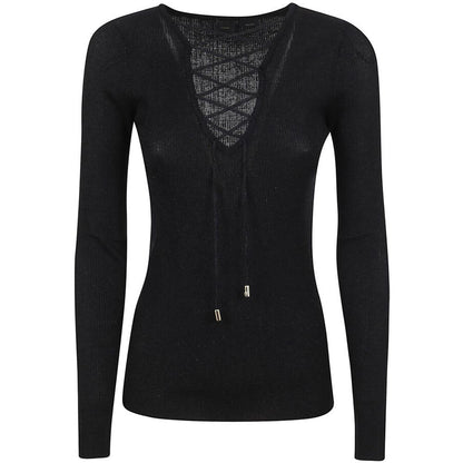 PINKO Schwarzer Viskose-Pullover