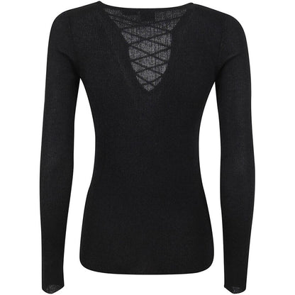 PINKO Schwarzer Viskose-Pullover