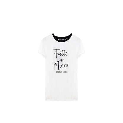 Dolce & Gabbana T-Shirt aus weißer Baumwolle