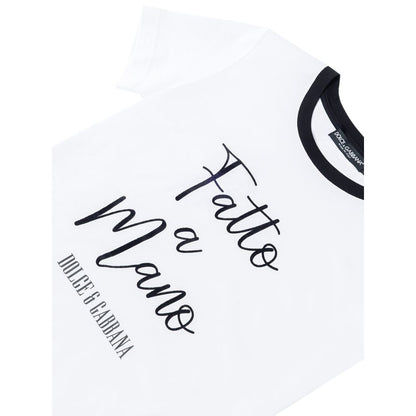 Dolce & Gabbana T-Shirt aus weißer Baumwolle