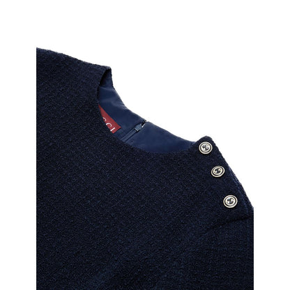 Gucci Marineblaue Wollshorts