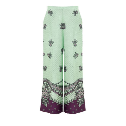 Gucci Grüne Seidenhose