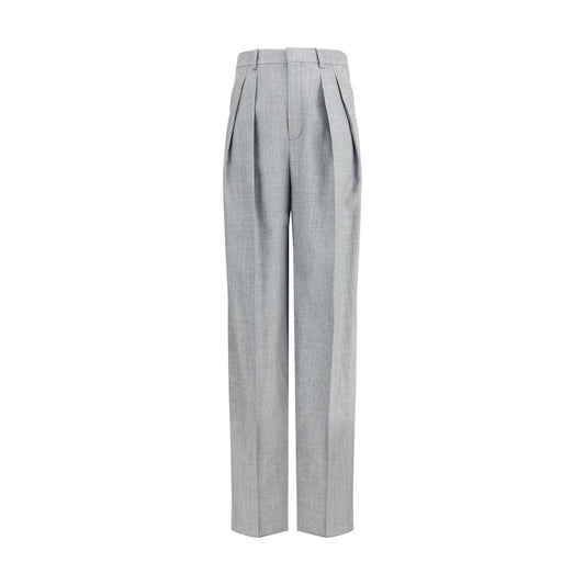 Saint Laurent Hose mit weitem Bein aus Wolle