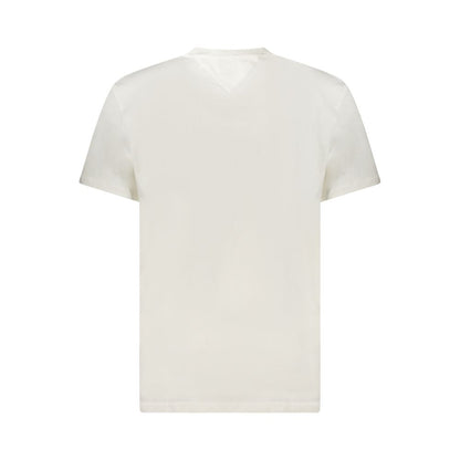 Tommy Hilfiger Weißes Baumwolle Männer T-Shirt