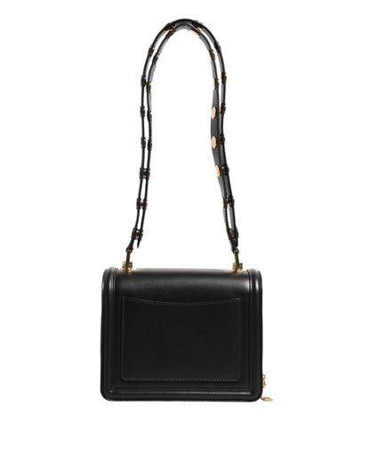 Dolce & Gabbana Schwarze Joy Therapy Lola Umhängetasche aus Leder mit Nieten