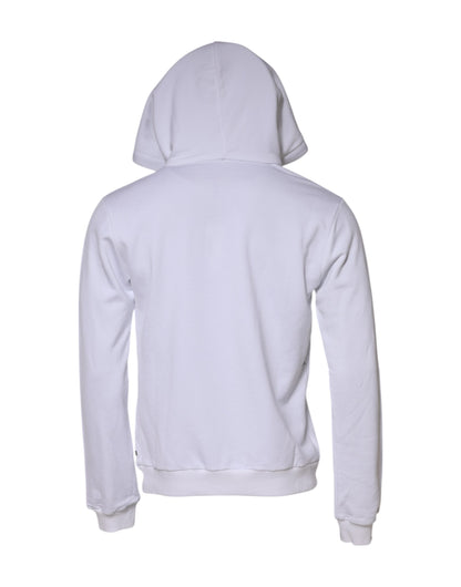 Dolce & Gabbana Weißes Sacred Heart Sweatshirt mit Kapuze Pullover