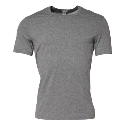 Dolce & Gabbana Graues T-Shirt mit Rundhalsausschnitt und kurzen Ärmeln Unterwäsche