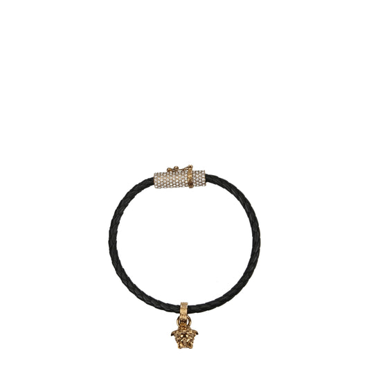 Versace Schwarze Lederarmbänder