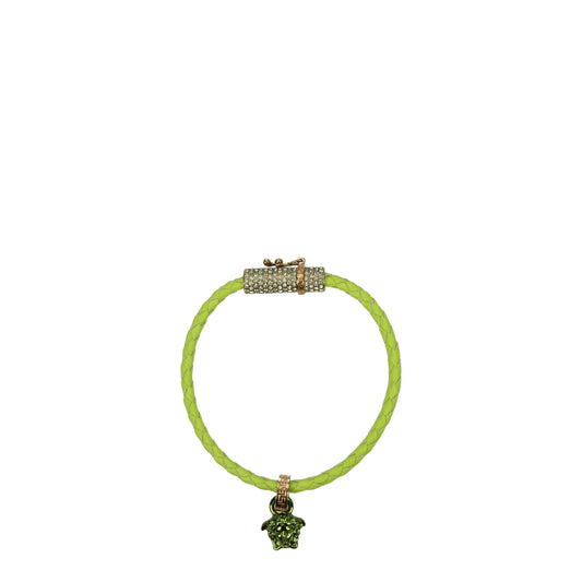 Versace Grüne Lederarmbänder