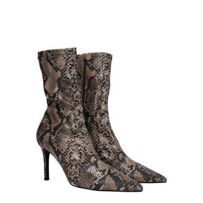 Stella McCartney Braune Lederstiefeletten