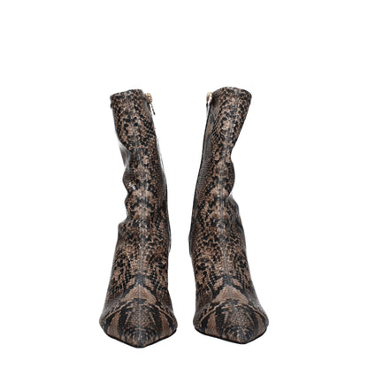 Stella McCartney Braune Lederstiefeletten