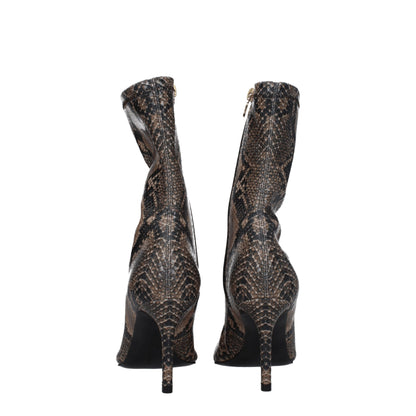 Stella McCartney Braune Lederstiefeletten