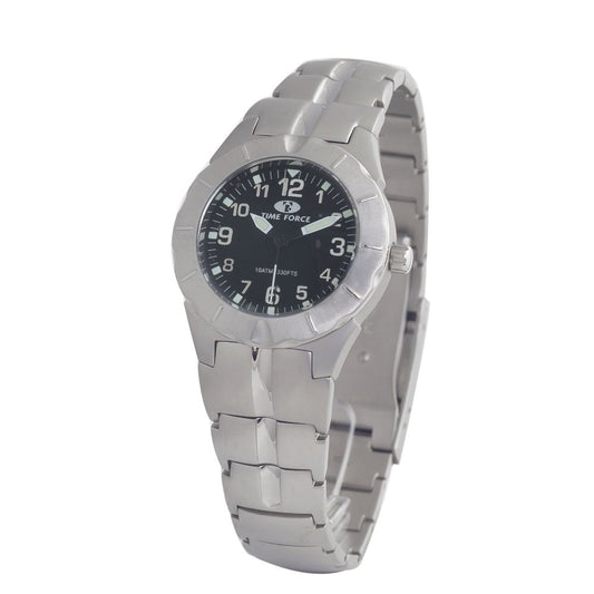 Time Force Silberne Uhr aus Edelstahl