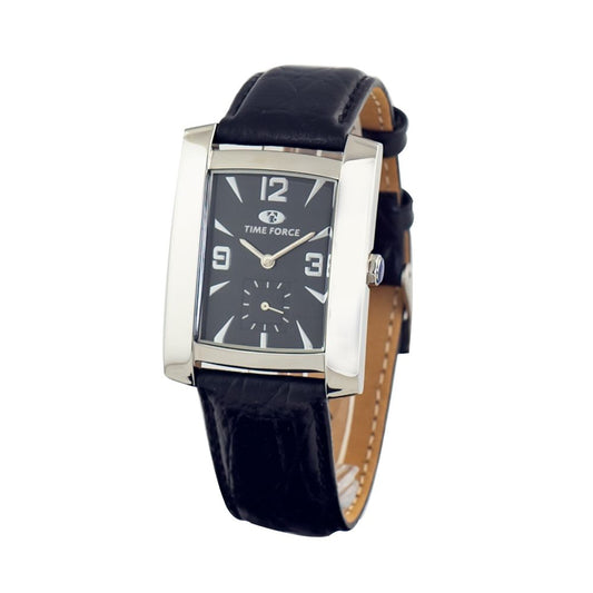 Time Force Schwarze Lederuhr