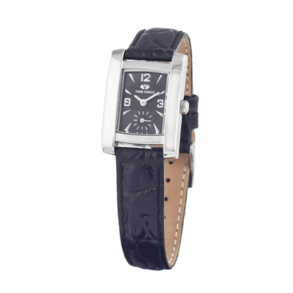 Time Force Schwarze Lederuhr