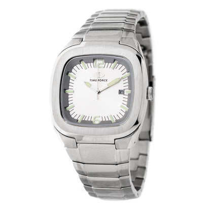 Time Force Silberne Uhr aus Edelstahl