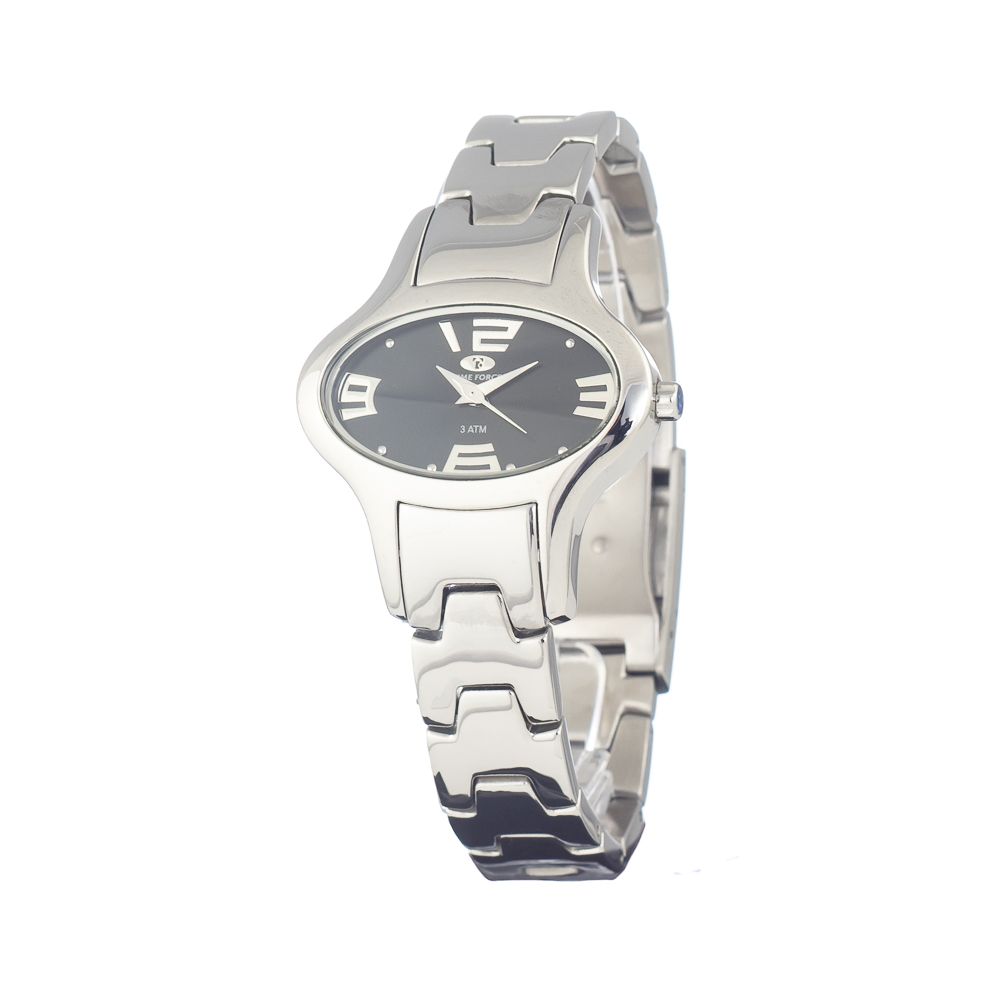 Time Force Silberne Uhr aus Edelstahl