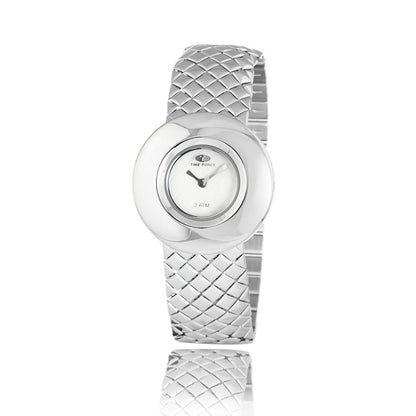 Time Force Silberne Uhr aus Edelstahl