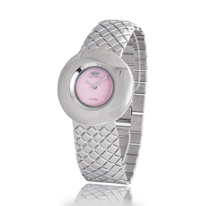 Time Force Silberne Uhr aus Edelstahl