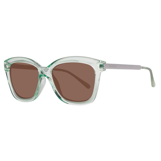 Benetton Grüne Kunstharz-Sonnenbrille