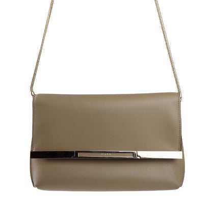 Giada Beige Leder Crossbody Tasche
