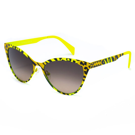 Italia Independent Gelbe Metall-Sonnenbrille