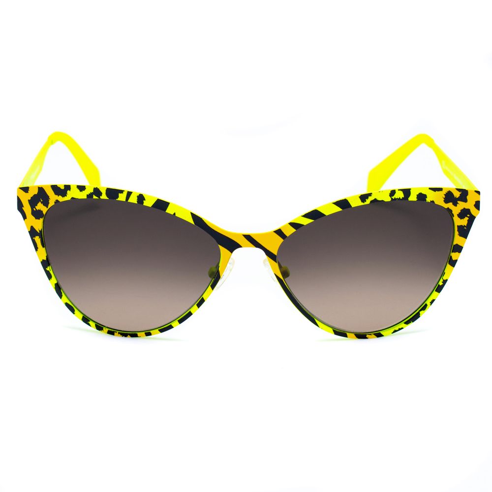 Italia Independent Gelbe Metall-Sonnenbrille