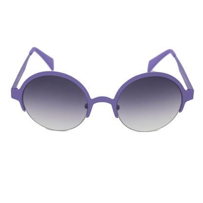 Italia Independent Lila Metall-Sonnenbrille