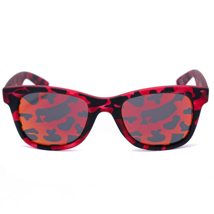 Italia Independent Rote Acetat-Sonnenbrille