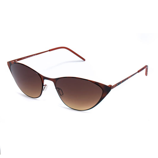 Italia Independent Braune Metall-Sonnenbrille
